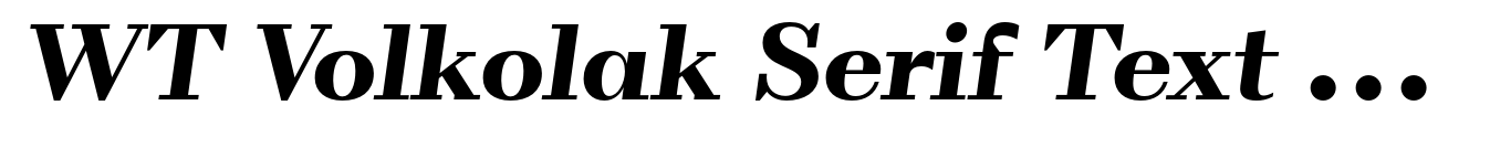 WT Volkolak Serif Text Black Italic image